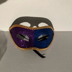Glittery Purple and Blue Masquerade Mask